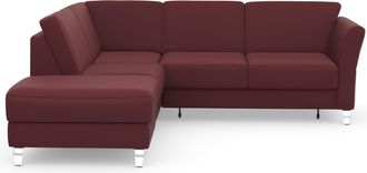 Sit&more Ecksofa »Visby L-Form« Wahlweise mit Bettfunktion und Stauraum, frei im Raum stellbar