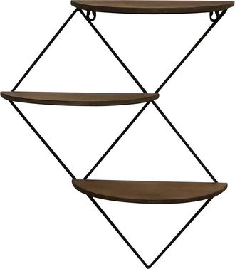 Sagebrook Home 21In 3-Tier Diamond Wall Shelf