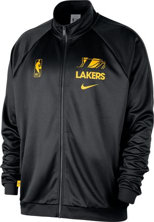 Nike Los Angeles Lakers Club Courtside Nike Mens NBA Poly-Knit Track Jacket in Black | IB1506-010