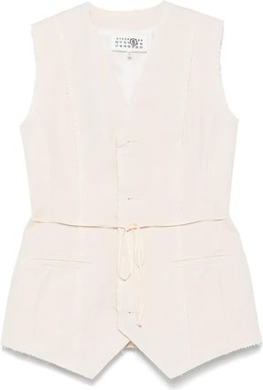 Maison Margiela cotton top - Neutrals