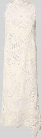 Copenhagen Muse Midikleid aus H&auml;kelspitze mit blickdichtem Unterkleid in Offwhite, Gr&ouml;&szlig;e XS