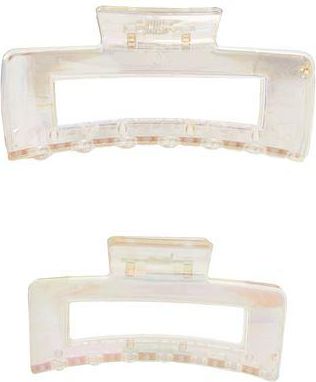 8 by YOOX TRANSPARENT BIG HAIRCLIP SET