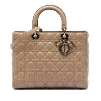 Dior Pre-owned Dior Large Lambskin Cannage Lady Ladies 26JNOYY6DMBL2C2B