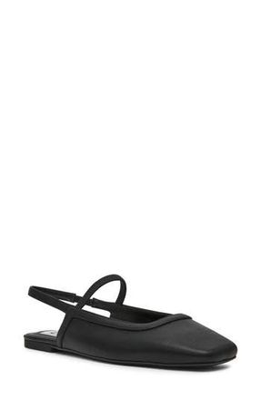 Dolce Vita Fiera Slingback Flat in Black Smooth at Nordstrom Rack, Size 6.5