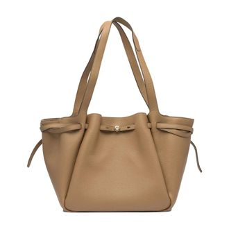 Tory Burch Borsa Romy in Pelle Grana - - Bags - Donna - Marrone - ONE SIZE