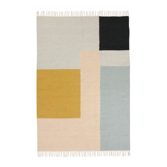 Ferm Living Kelim Rug, Squares, 140 x 200 cm