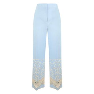 Alberta Ferretti Loose Trousers - female - Alberta Ferretti - Wide Trousers - Blue - S - Trousers
