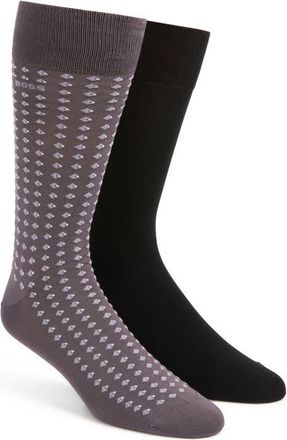 BOSS Assorted 2-Pack Cotton Blend Dress Socks in Open Purple at Nordstrom