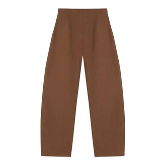 Cortana Tapered Trousers, female, Brown, S, Culta, linen Trousers henna
