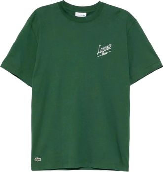 Lacoste Uomo, Top, Verde, M, new