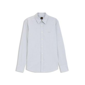 BOSS Regular-fit shirt in stretch-cotton dobby