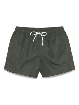 Sundek stripe-detailing swim shorts - Green