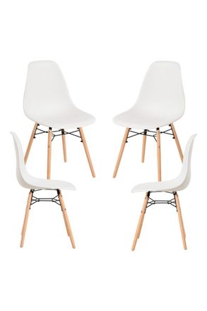 Regalos Miguel Packs Sillas Comedor - Pack 4 Sillas Besy - Blanco