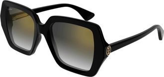 Cartier Zonnebril - Dames - Zonnebrillen - Zwart - 54 MM - Accessoires