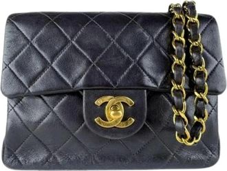 Chanel Pre-owned Vintage Schoudertas - Dames - Vintage Schoudertas - Zwart - ONE Size - Leer - Vintage