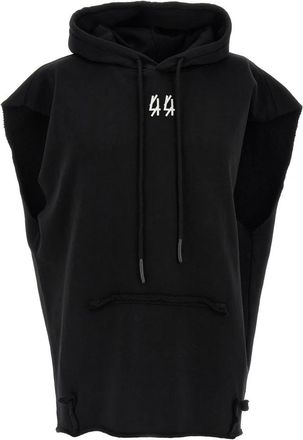 44 Label Group Centipede Gauze Katoenen Hoodie - Heren - Hoodies - Zwart - S - Katoen - Hoodies & sweatvesten