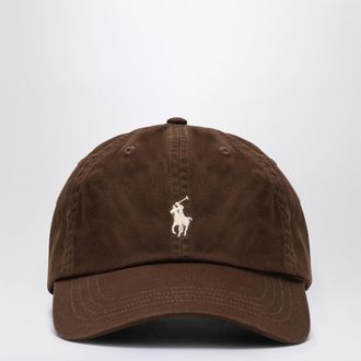 Polo Ralph Lauren Cappello da baseball marrone con logo