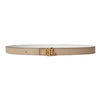 Ralph Lauren Rev Lrl 20-Belt-Skinny - Accessories - Mujer - Beige - XL