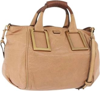 Chlo&eacute; Pre-owned Handbag - Dames - Vintage Handtas - Beige - ONE Size - Leer - Vintage