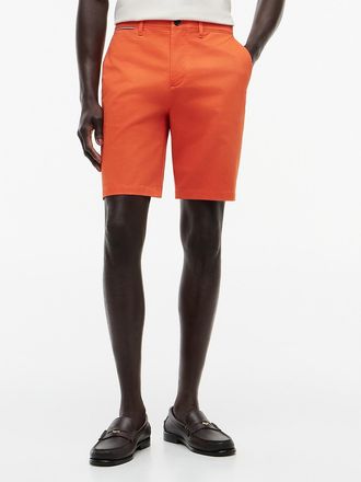 Tommy Hilfiger Mens Regular Fit 9 Comfort Waist Tommy Short - Orange - 29