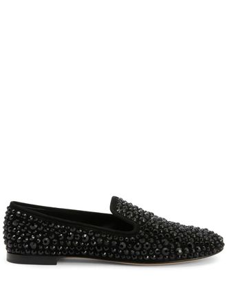 Giuseppe Zanotti Mocassini Evangelie con borchie - Nero