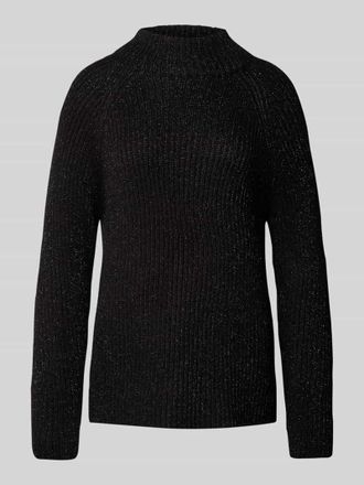 Jake*s Strickpullover mit Effektgarn in Black, Gr&ouml;&szlig;e 38