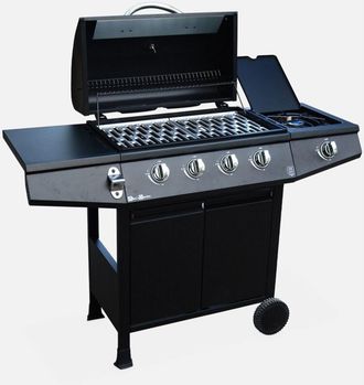 Sweeek Barbecue a gas 4 bruciatori + 1 fuoco laterale