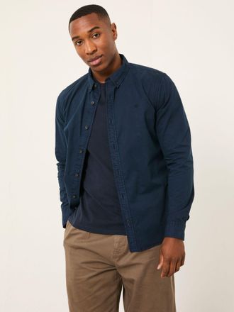 Fat Face FatFace Marlow Navy Long Sleeve Plain Shirt