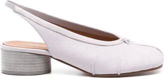 Maison Margiela Schoenen, Dames, Paars, 36 EU, Leer, Tabi Ballerina Flats