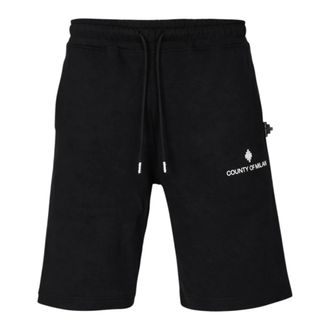 Marcelo Burlon Long Shorts, male, Black, Size: L S6Cmmabe092 Bermuda Shorts