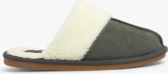 Hush Puppies Womens Hush Puppies ARIANNA Womens Suede Mule Slippers Grey - Size: 5