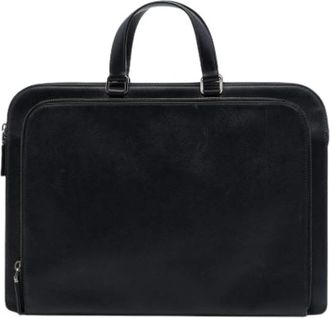 Prada Pre-owned Saffiano Briefcase - Heren - Vintage Handtas - Zwart - ONE Size - Vintage