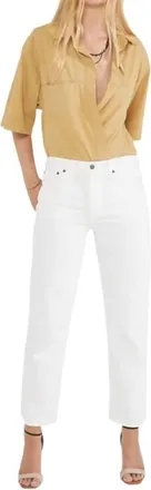 &Eacute;tica Rhea Mid Rise Crop Jeans In Vintage White