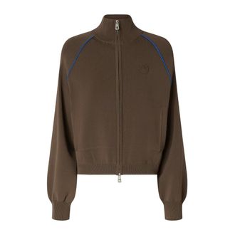Pinko Pinko, Hoodies & sweatvesten, Dames, Groen, XS, Zip-throughs