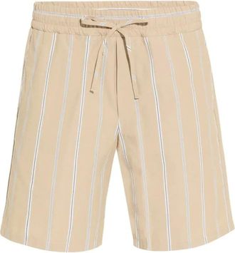 Paolo Pecora Korte Broeken, Heren, Beige, S, Katoen, Bermuda