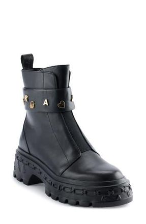 Karl Lagerfeld Latisha Lug Sole Bootie in Black at Nordstrom Rack, Size 10