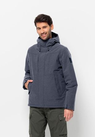 Jack Wolfskin Winterjacke JACK WOLFSKIN SNOWY PARK JKT M, Herren, Gr. L (52), blau (night, blau), Hauptmaterial: 72% Polyamid, 28% Polyester; Futter: 100% Polyester