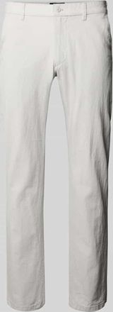 Christian Berg Hose aus Leinen-Baumwoll-Mix mit Ges&auml;&szlig;taschen in Hellgrau, Gr&ouml;&szlig;e 27