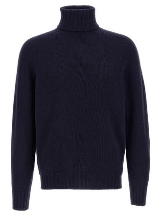 Maryya Blue High Neck Sweater