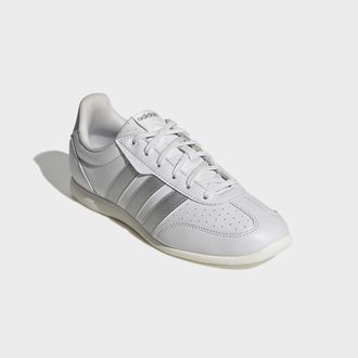 adidas Sneaker ADIDAS SPORTSWEAR BARREDA LO, Damen, Gr. 38,5, crystal wei&szlig;, silber metallic, sanftes wei&szlig;, Synthetik, Schuhe Sneaker