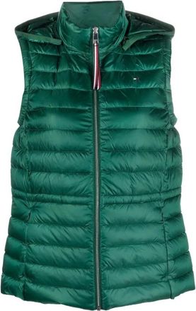 Tommy Hilfiger Groene Donsvest voor Vrouwen - Dames - Bodywarmers - Groen - XS - Nylon - Jassen