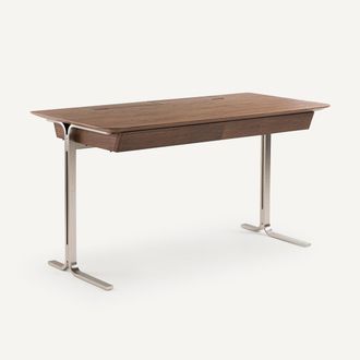 AM.PM Bureau in notenhoutfineer, poten van gesatineerd nikkel, Jackson