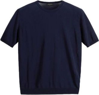 Roberto Collina Hombre, Camisetas, Azul, Talla: M