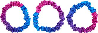 Blissy 3-Pack Skinny Silk Scrunchies in Purple Ombre at Nordstrom