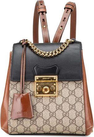 Gucci Zaino Padlock in tessuto GG Supreme 2000-2015 - Marrone