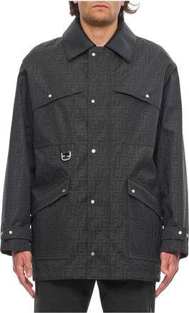 Fendi Hombre, Chaquetas, Gris, Talla: M