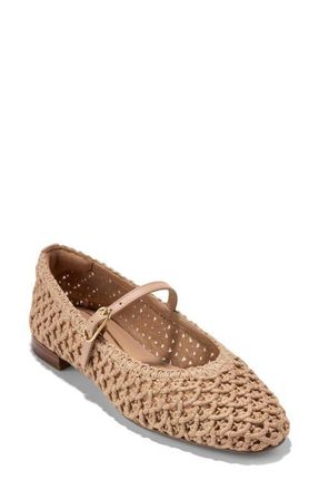 Cole Haan Harlan Woven Ballet Flats in Tuscan Sand Woven Fabric at Nordstrom, Size 7.5