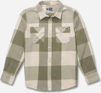 Salty Crew Mens Daybreak Flannel Shirt In Birch Clover