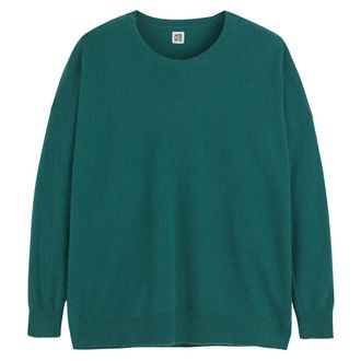 La Redoute Collections Trui in kasjmier,ronde hals, los volume