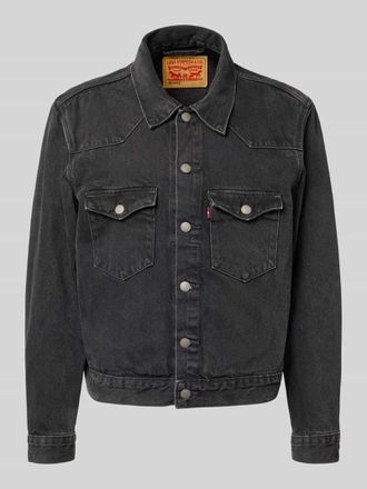 Levi's Relaxed Fit Jeansjacke mit Brusttaschen in Black, Gr&ouml;&szlig;e XL